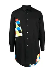 [COMME des GARCONS HOMME PLUS] 彩色鑽石格紋襯衫