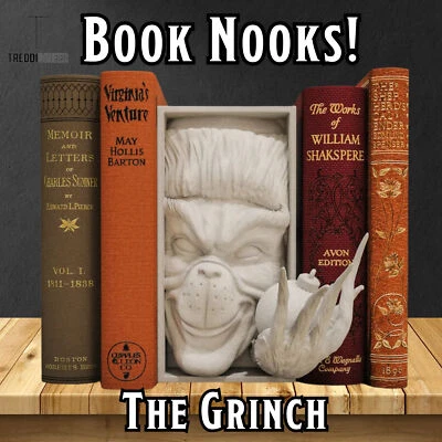 The Grinch - Book Nook/Wall Decor - FDM 3D Printed - Tredd