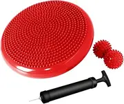 Nvzi Wobble Cushion, Balance Disc, Wiggle Seat, Balance Pads for Physical Therapy, Stability Disc, Wobble Board for Dogs, Office, Sensory Kids, Classroom With Spiky Massage Ball