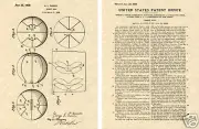 BASKETBALL US Patent Art Print READY TO FRAME!!! Vintage Basket ball net