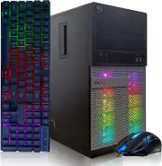 Dell RGB Gaming PC: Intel Quad I5, Radeon R9 370, 16GB RAM, 128GB SSD + 2TB, Win