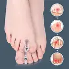 1Pair A-shaped Toe Splitter Thumb Valgus Corrector Big Foot Bone Orthosis Clip