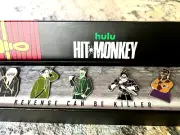 SDCC 2024 Exclusive HULU Animayhem MARVEL's HIT MONKEY Sword Box Enamel Pin Set