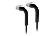 UniFi patch cable with both end bendable RJ45 22cm - Black