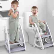 Primlect Potty Training Seat, 2-In-1 Toddler Toilet Seat with Step Stool, Ultra-