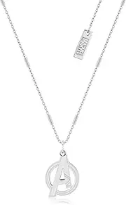 [Disney] Women's " 925S ""AVENGERS"" NECKLACE" Pendant Necklace, Silver, 45CM