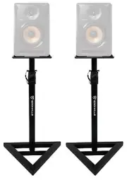(2) Rockville Adjustable Studio Monitor Speaker Stands For Pioneer DJ Bulit8