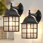 WIHTU 2-Pack Dusk to Dawn Outdoor Wall Lights Sensor Exterior Light Fixtures ...