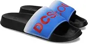 [DC] Men's Casual Slide Sandal, Black/Blue, 14