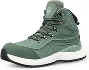 [OUXX] Composite Toe Work Boots, ASTM F2413 Electro-Static Discharge Safety Shoes, Anti-Slip Rubber Boot, Water Resistant, Comfortable, Breathable(OX2601GN)