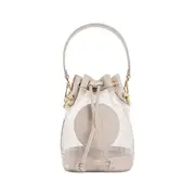 [FENDI] Mon Trésor FF Mesh Mini Bag Grey