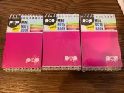 15 X Spirax Pop Pink Mini Notebook 96 Pages 112x77mm