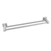 Bathroom 800mm Wall Double Towel Rack Rail Ring Stainless Steel Holder Bar Chrome