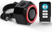 Anti-theft Bike Tail Light Alarm Waterproof Remote Control Motorcycle Electric Security Anti Lost Remind Vibration Warning USB Charging Smart Auto Brake Sensing