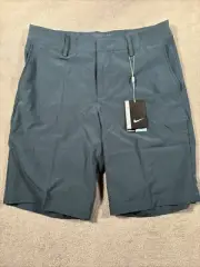 Nike Golf Shorts Mens 30 Blue Dri-Fit Flex Core Standard Fit Performance NEW