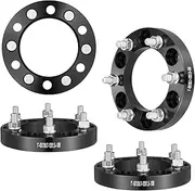VEVOR Wheel Spacers, 1" 6"x5.5" Wheel Adapters, 6 Lug Forged Spacer, 108 mm Bore Hubcentric M12 x1.5 Studs Spacers, Fit for 1979-2022 Toyota, Hummer, Lexus, Chevrolet, Honda, 4 PCS Black
