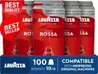 , Qualità Rossa, 100 Coffee Pods Compatible with Nespresso Original Machines, Ch