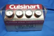 Set of Cuisinart Outdoor Steak Thermometers - 4-piece set - NEW in package