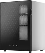 Mini Disinfection Cabinet, High Temperature Tableware Disinfection Box, Household Kitchen Tabletop Teacup Tableware Storage Cabinet