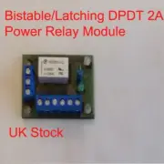 Bistable/Latching DPDT 2A Power Relay Module 12v - 20v