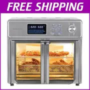 Stainless Steel MAXX Air Fryer Oven - 10-in-1 Countertop Convenience, 21 Presets