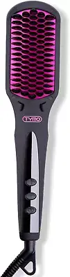 Ionic Hair Straightener Brush - One-Step Hair Straightener for Women, Straighten