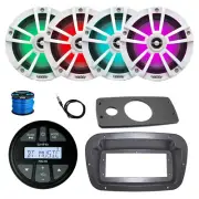 Infinity Radio, Adapter, Spa Bezel, 4x 6.5" 225W White LED Speaker w/ANT, Wire