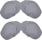 GOOHOCHY Elastic Stool Covers 4pcs Rectangle Seat Covers for Kitchen Dining Vanity Bar Stools Easy Install and Wash