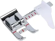 Smart H Adjustable Guide Sewing Machine Presser Foot. Fits for Low Shank Domestic Sewing Machine. Snapping On Brother Babylock Singer Janome Juki New Home.