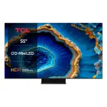 【TCL】55型 4K QD MINI LED 144HZ GOOGLE TV 量子智能連網液晶顯示器(55C755-基本安裝)