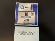 10 3.5" DS/HD IBM formatted Rainbow Diskettes Formatted 1 Box 2HD AT&T