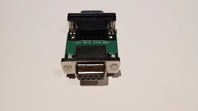 Null Modem Serial Adapter DB9 Female both sides. Use with USB to Serial Adapter.