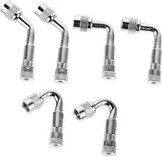 GANAZONO 6Pcs Valve Stem Extenders Durable Nozzle Extension for Car Motorcycle Truck Bicycle and Scooter Tires Quick Setup Fit for Emergencies and Versatile