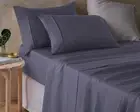 Vintage Design Homeware Hemp Sheet Set (Grisaille) - Queen