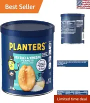 Delicious Sea Salt & Vinegar Peanuts 6 oz Canister - Flavorful Indulgence