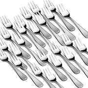 Appetizer Forks, 24-Pieces Dessert Forks Stainless Steel 5.4 Inches, Small Salad Fork Weighted in Bulk