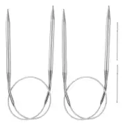 2pcs 15.75" Circular Knitting Needles US 8/5.0mm Needles 3.94" Short