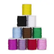 10 Rolls Mixed Color Nylon Cord Beading