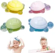 4Pcs Little Turtle Essential Oil Soap, Natural Ingredients Fragrance Cleansing Bath Cute Little Turtle Soaps for Washing Hands, Face