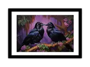Ravens Art Framed print In Jungle Art Framed print