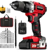 AVID POWER Brushless Drill Set, 20V Cordless Drill Driver Kit with 2.0Ah Battery