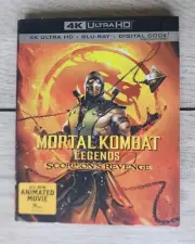 New! Mortal Kombat Legends: Scorpion's Revenge 4K Ultra HD + Blu Ray w/Slipcover
