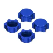 Aluminum 19mm Wheel Nut Thread M12x1.0mm for 1/8 RC Model Car 4PCS(Dark Blue)