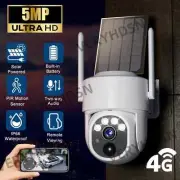 5MP Solar Camera WIFI Wireless PIR Human Detect Built-in Battery Powered Energy