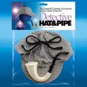 Loftus International Star Power Sherlock Hat & Pipe 2pc Accessory Kit Grey...