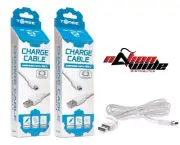 2X USB DATA SYNC CHARGING CABLE LEAD FOR NINTENDO WII U GAMEPAD CONTROLLER