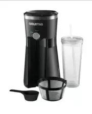 Gourmia Iced Coffee Maker with Brew-Strength Control Reusable Filter and Tumble
