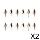 2X 12 Pieces Fly Fishing Flies Bumble Bee Flies Fishing Lures Fishing