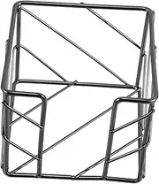 TEHAUX Iron Wire Dispenser Black Metal Memo Holder Square Notepad Post Organizer for School Office Dorm Desk Supplies