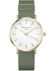 [Rosefield] West Village Leather Analog WFGG-W85 Watch in Olive Green